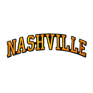 Varsity City Name Nashville in Multicolor Embroidery Patch