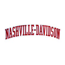 Load image into Gallery viewer, Varsity City Name Nashville Davison in Multicolor Embroidery Patch
