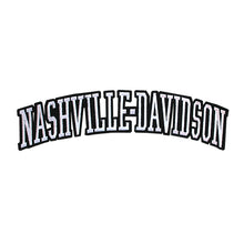 Load image into Gallery viewer, Varsity City Name Nashville Davison in Multicolor Embroidery Patch
