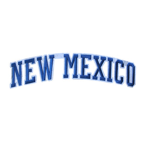 Varsity State Name New Mexico in Multicolor Embroidery Patch