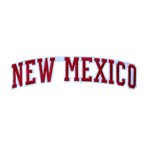 Varsity State Name New Mexico in Multicolor Embroidery Patch