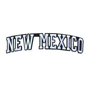 Varsity State Name New Mexico in Multicolor Embroidery Patch