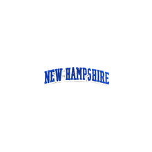 Load image into Gallery viewer, Varsity State Name New Hampshire in Multicolor Embroidery Patch
