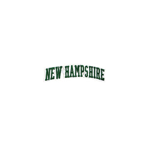 Varsity State Name New Hampshire in Multicolor Embroidery Patch