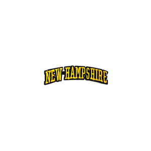 Varsity State Name New Hampshire in Multicolor Embroidery Patch