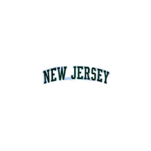 Load image into Gallery viewer, Varsity State Name New Jersey in Multicolor Embroidery Patch
