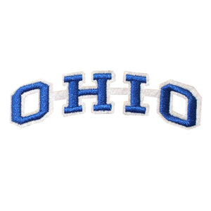 Varsity State Name Ohio in Multicolor Embroidery Patch