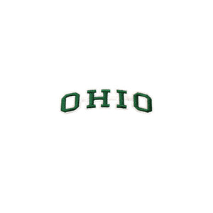 Varsity State Name Ohio in Multicolor Embroidery Patch