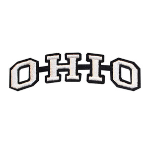 Varsity State Name Ohio in Multicolor Embroidery Patch