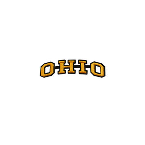 Varsity State Name Ohio in Multicolor Embroidery Patch