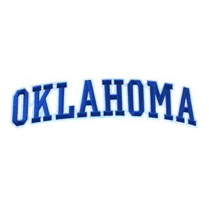 Varsity State Name Oklahoma in Multicolor Embroidery Patch