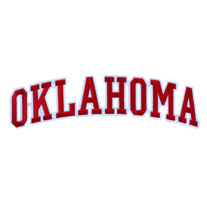 Varsity State Name Oklahoma in Multicolor Embroidery Patch