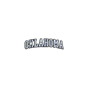 Varsity State Name Oklahoma in Multicolor Embroidery Patch