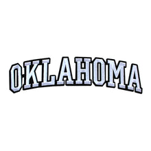 Load image into Gallery viewer, Varsity State Name Oklahoma in Multicolor Embroidery Patch
