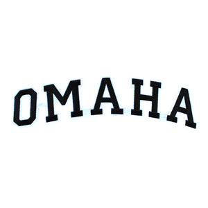 Varsity City Name Omaha in Multicolor Embroidery Patch