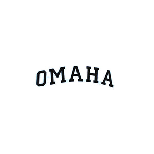 Varsity City Name Omaha in Multicolor Embroidery Patch