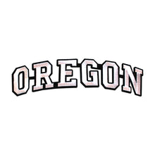 Load image into Gallery viewer, Varsity State Name Oregon in Multicolor Embroidery Patch
