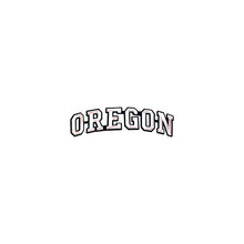 Load image into Gallery viewer, Varsity State Name Oregon in Multicolor Embroidery Patch
