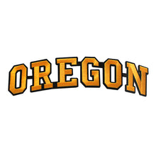 Load image into Gallery viewer, Varsity State Name Oregon in Multicolor Embroidery Patch
