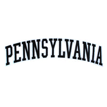 Load image into Gallery viewer, Varsity State Name Pennsylvania in Multicolor Embroidery Patch
