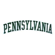 Load image into Gallery viewer, Varsity State Name Pennsylvania in Multicolor Embroidery Patch
