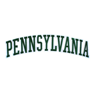 Varsity State Name Pennsylvania in Multicolor Embroidery Patch