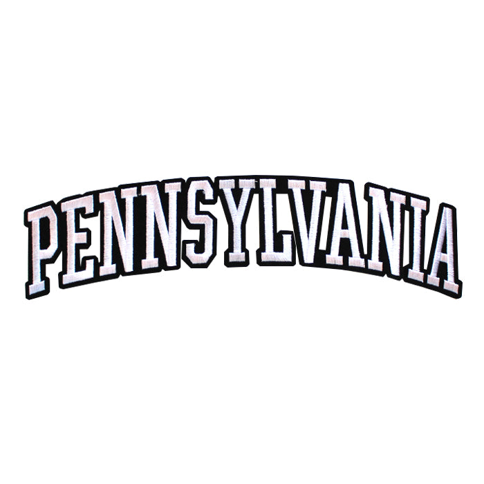 Varsity State Name Pennsylvania in Multicolor Embroidery Patch