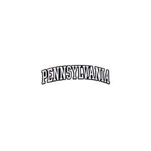 Varsity State Name Pennsylvania in Multicolor Embroidery Patch