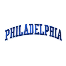 Load image into Gallery viewer, Varsity City Name Philadelphia in Multicolor Embroidery Patch
