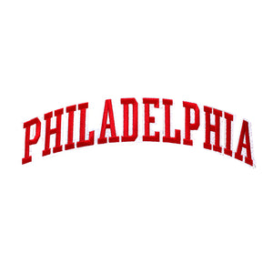 Varsity City Name Philadelphia in Multicolor Embroidery Patch