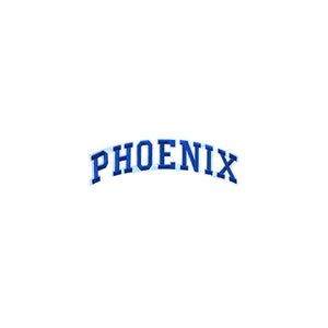 Varsity City Name Phoenix in Multicolor Embroidery Patch