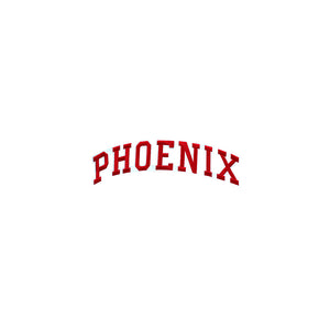 Varsity City Name Phoenix in Multicolor Embroidery Patch