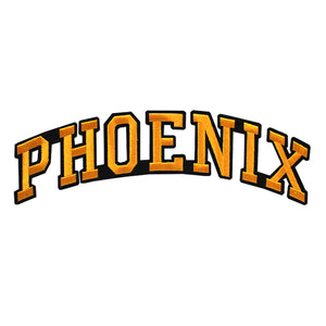 Varsity City Name Phoenix in Multicolor Embroidery Patch