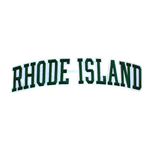 Varsity State Name Rhode Island in Multicolor Embroidery Patch