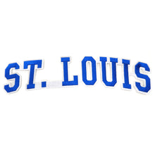 Load image into Gallery viewer, Varsity City Name St. Louis in Multicolor Embroidery Patch
