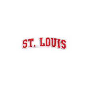 Varsity City Name St. Louis in Multicolor Embroidery Patch