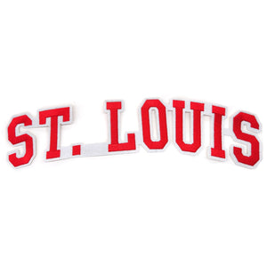 Varsity City Name St. Louis in Multicolor Embroidery Patch