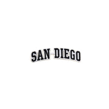 Load image into Gallery viewer, Varsity City Name San Diego in Multicolor Embroidery Patch
