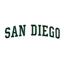 Load image into Gallery viewer, Varsity City Name San Diego in Multicolor Embroidery Patch
