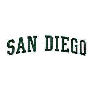 Varsity City Name San Diego in Multicolor Embroidery Patch