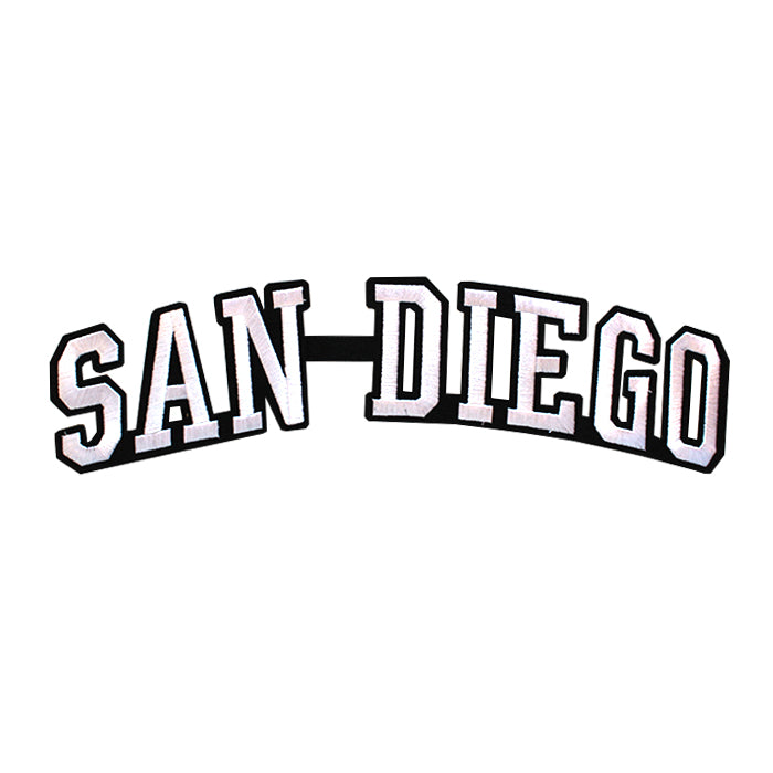 Varsity City Name San Diego in Multicolor Embroidery Patch