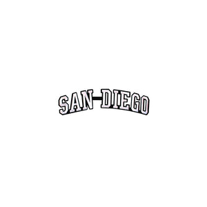 Varsity City Name San Diego in Multicolor Embroidery Patch