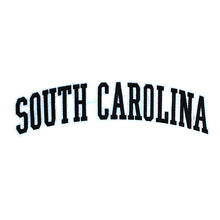 Load image into Gallery viewer, Varsity State Name South Carolina in Multicolor Embroidery Patch
