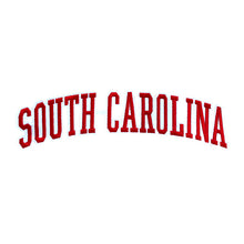 Load image into Gallery viewer, Varsity State Name South Carolina in Multicolor Embroidery Patch
