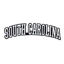 Load image into Gallery viewer, Varsity State Name South Carolina in Multicolor Embroidery Patch
