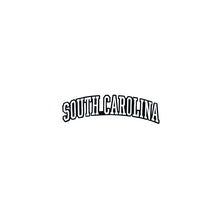 Load image into Gallery viewer, Varsity State Name South Carolina in Multicolor Embroidery Patch
