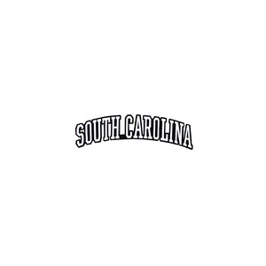 Varsity State Name South Carolina in Multicolor Embroidery Patch