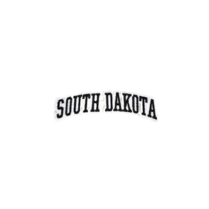 Varsity State Name South Dakota in Multicolor Embroidery Patch