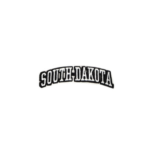 Varsity State Name South Dakota in Multicolor Embroidery Patch