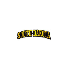 Load image into Gallery viewer, Varsity State Name South Dakota in Multicolor Embroidery Patch
